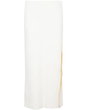 Jil Sander Elegant Viscose Skirt - White