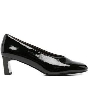 Linda Baumann Pumps Mit Lack-Finish Und Blockabsatz - Schwarz