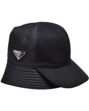 Prada Nylon Hut - Schwarz