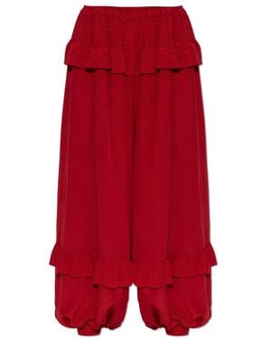 Chloé Fluïde Gerimpelde Broek - Rood