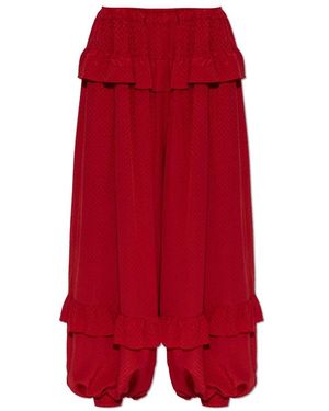 Chloé Fluïde Gerimpelde Broek - Rood