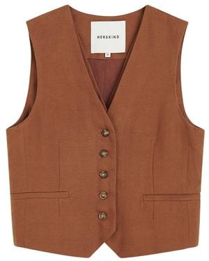 Birgitte Herskind Waistcoats - Brown
