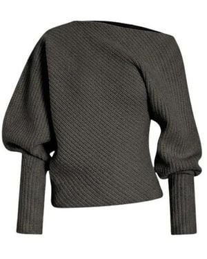 Alberta Ferretti Round-Neck Knitwear - Noir