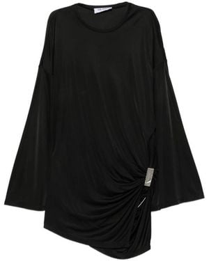 The Attico Kleid Mit Raffungen - Schwarz