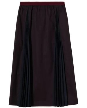 Plan C Midi Skirts - Negro