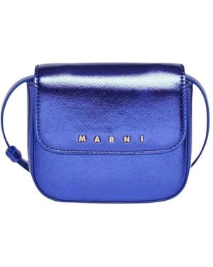 Marni Tassen ,Blauw ,Logo Bag
