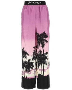 Palm Angels Sunset Pyjama Trousers - Pink