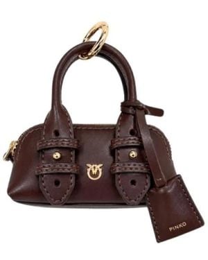Pinko Accessoires ,Bruin ,Sleutelhanger Bedel