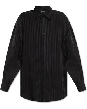 Balenciaga Loszittend Overhemd - Zwart