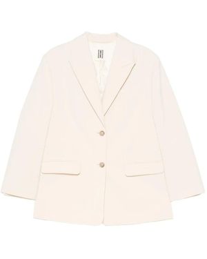 By Malene Birger Jassen ,Polyester Adele 03Z Jas - Naturel