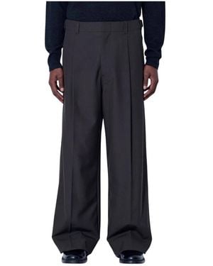 Lemaire Single Pleat Tailored Pants - Blauw