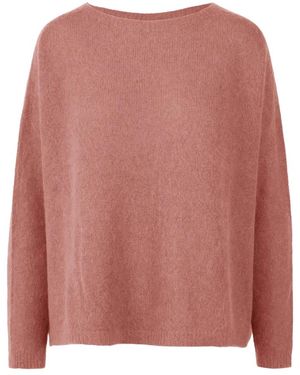 Bomboogie Oversized Naadloze Trui Van Alpacamix - Roze
