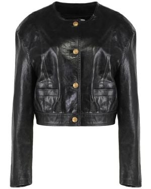 Halfboy Leather Jackets - Black
