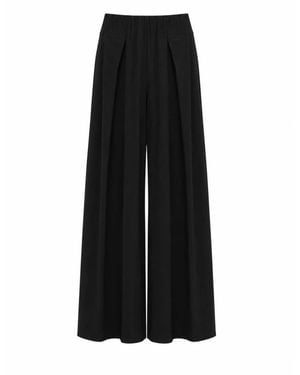 High Wide Trousers - Black