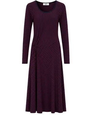 Mads Nørgaard Severa Kleid Streifen - Lila
