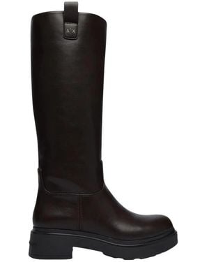 ARMANI EXCHANGE High Boots - Black
