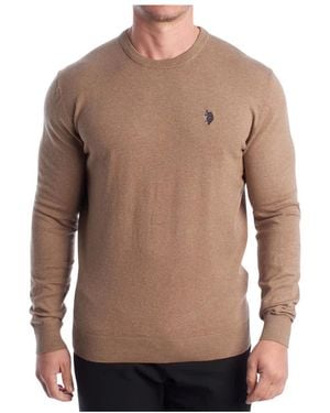 U.S. POLO ASSN. Round-Neck Knitwear - Brown