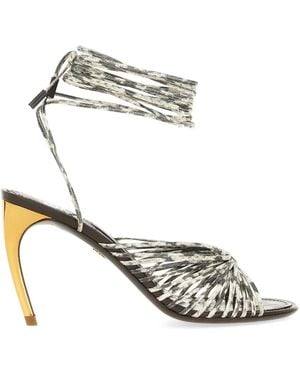 Ferragamo Mvit Mini Elaphe Roccia - Mettallic