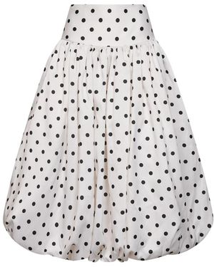 Self-Portrait Midi Skirts - Blanco
