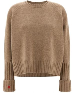 Tory Burch Round-Neck Knitwear - Neutro