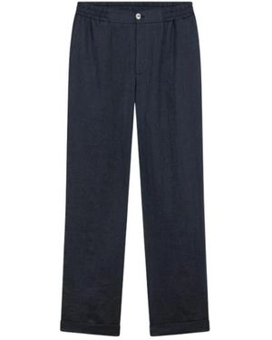Alpha Studio Straight Trousers - Azul
