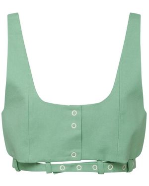 Ganni Sleeveless Tops - Verde