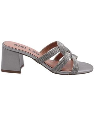 Bibi Lou Heeled Mules - Brown