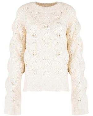 Silvian Heach Round-Neck Knitwear - Neutro