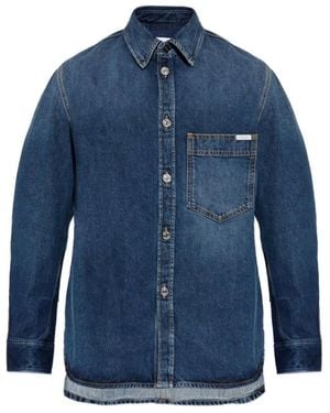 Givenchy Overhemden ,Blauw ,Denim Denim Shirt