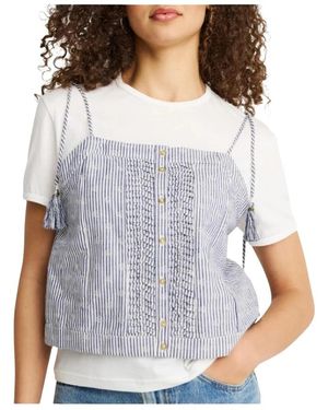 Pepe Jeans Sleeveless Tops - Blue