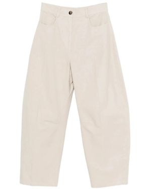 Mark Kenly Domino Tan Straight Trousers - Neutro