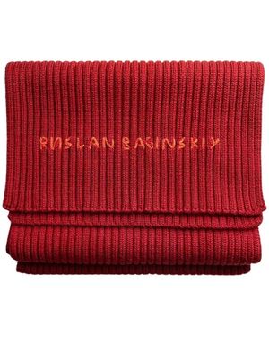 Ruslan Baginskiy Merino Wollen Sjaal - Rood
