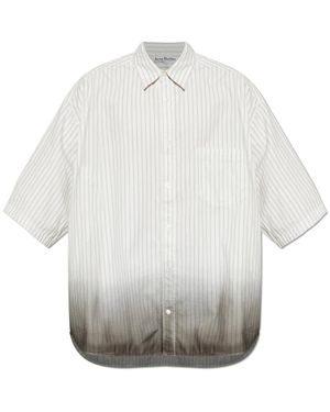 Acne Studios Overhemden ,Wit ,Katoen Dip-Dyed Button-Up Shirt