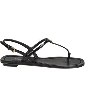 Prada Flat Sandals - Negro