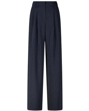 RAFFAELLO ROSSI Wide Trousers - Blue