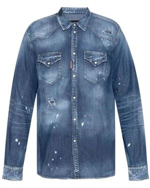 DSquared² Denim Shirts - Blu
