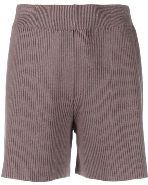JOSEPH Korte Broeken ,Bruin ,Katoen Bruine Cashmere Katoenen Casual Shorts - Paars