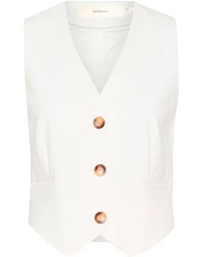 Inwear Jassen ,Wit ,Katoen Zella Hip Waistcoat