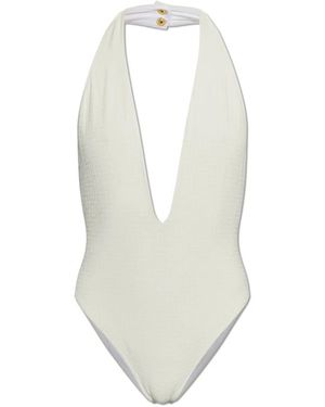 Balmain Badpak Uit Één Stuk - Wit
