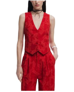 Desigual Vests - Rosso