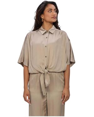 Another Label Albathylle Shirt S/S - Braun
