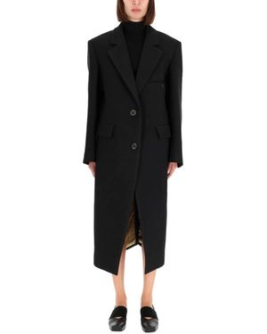 Uma Wang Single-Breasted Coats - Zwart