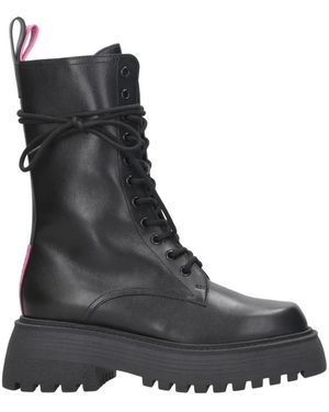 3Juin Lace-Up Boots - Black