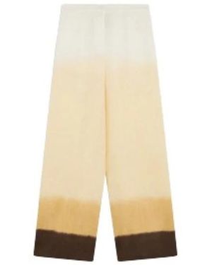 Liviana Conti Wide Trousers - Natural