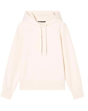 ARMANI EXCHANGE Hoodies & Sweatvesten ,Katoen Felpa Con Cappuccio Logo Profili A Coste - Roze