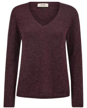 Mos Mosh V-Neck Knitwear - Violet