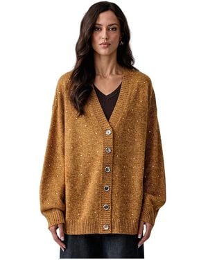 Pinko Wolmix Vest - Bruin