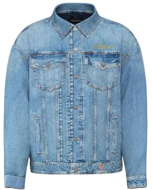 Guess Fitness ,Blauw ,Denim M6Bn 56 D1872 Denim Jacket