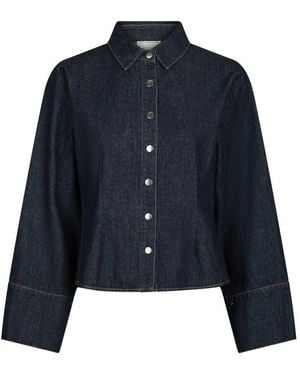 Neo Noir Denim Shirts - Blue