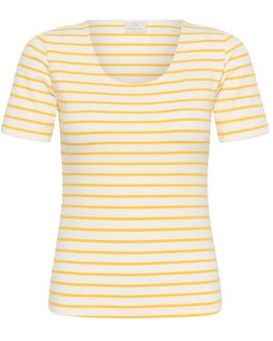 Kaffe Tops ,Veelkleurig Stripe Cc - Geel